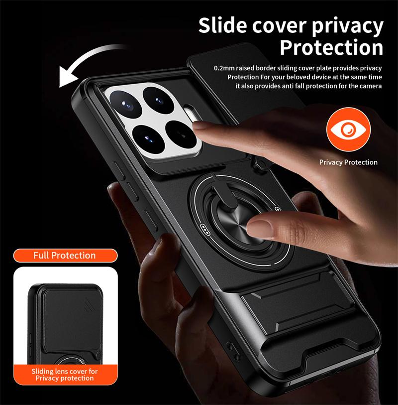 Funda Armor Para Xiaomi 17T Pro 5G Funda Soporte Magnético Soporte Coque Para Xiaomi 17 T Mi 17T Mi17t Xiaomi17T Pro Cubierta Deslizante para Lente