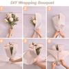 20pcs Waterproof Rose Flower Bouquet Packing Bag Butterfly pattern Wrapping Sheets  Valentine's Day
