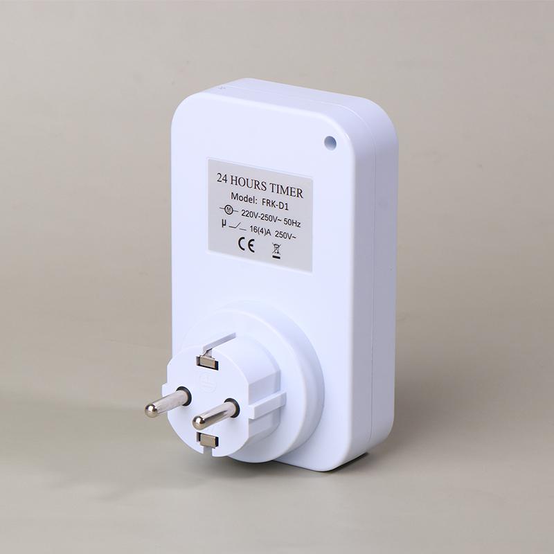 Eu Plug Timing Socket 24-Hours Cycle Mechanical Timer Electricity Consumption Meter Automatic Shutdown With Overload Protection