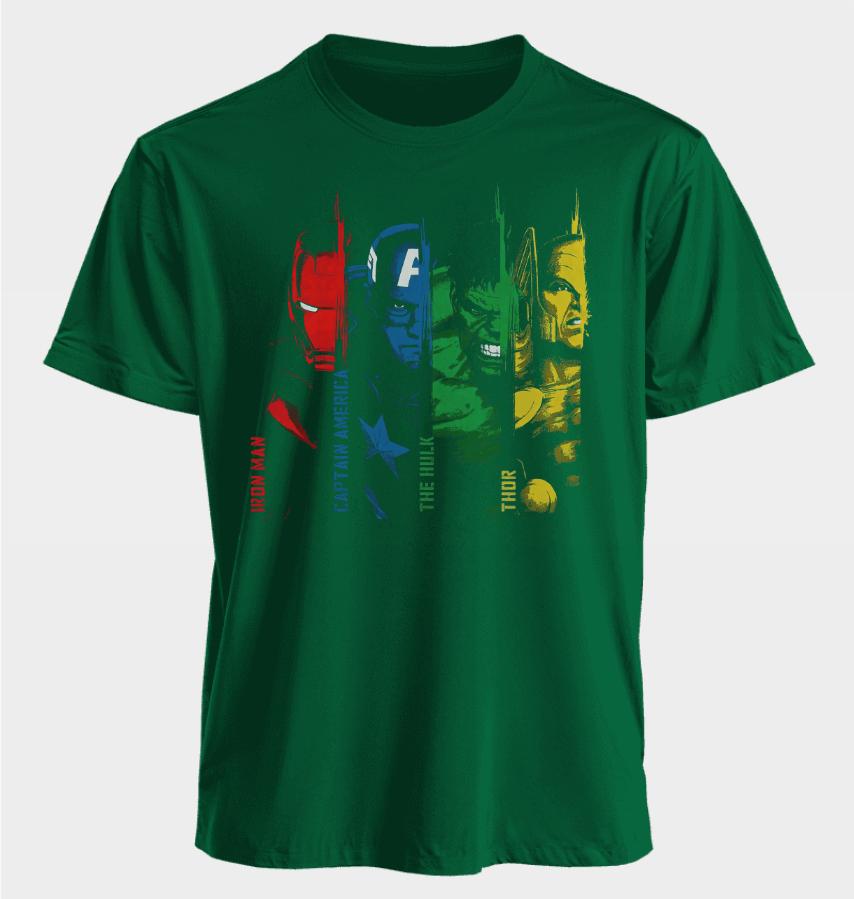 Men's and Women's T-shirts Iron Man Captain America Summer USA Spring and Autumn Sports Fitness Oversized Short-sleeved