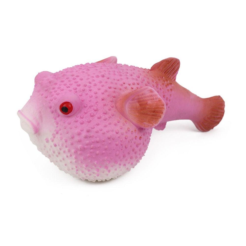 Pufferfish Pufferfish Squeeze Toy TPR Pufferfish Pinch Music Vent Toy  Desktop Decoration