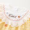Newborn Girls' Plaid Romper - Summer Infant Bodysuit and Harem Jumpsuit