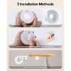 Puck Lights with Remote, Rechargeable White&13 RGB Colors Tap Lights, 6Pack | Under Cabinet Lights with Dimmer and Timer, LED Stick on Lights for