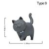 Decor Desktop Ornament Cartoon Cat Figurine Simulation Animal Model With Bowknot Mini Kitten Statue