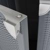 Trash Can with 2 Flaps Gray 65x45x88 cm PP