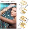 4 Pcs Gold Manschette Armreif Armband Für Frauen Öffnen Breite Draht Armbänder Gold