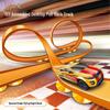 High-Speed DIY Tabletop Track Car: Children's Variable Assembly Set with Pull-Back Metal Cars