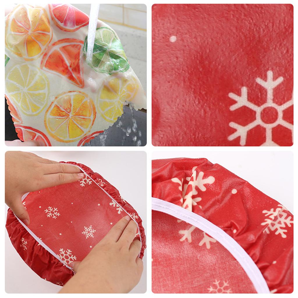 Set of 3 Washable Bowl Lids Elasticated Cloth Covers for Bread Proofing Baskets Food Preservation and Meal Storage