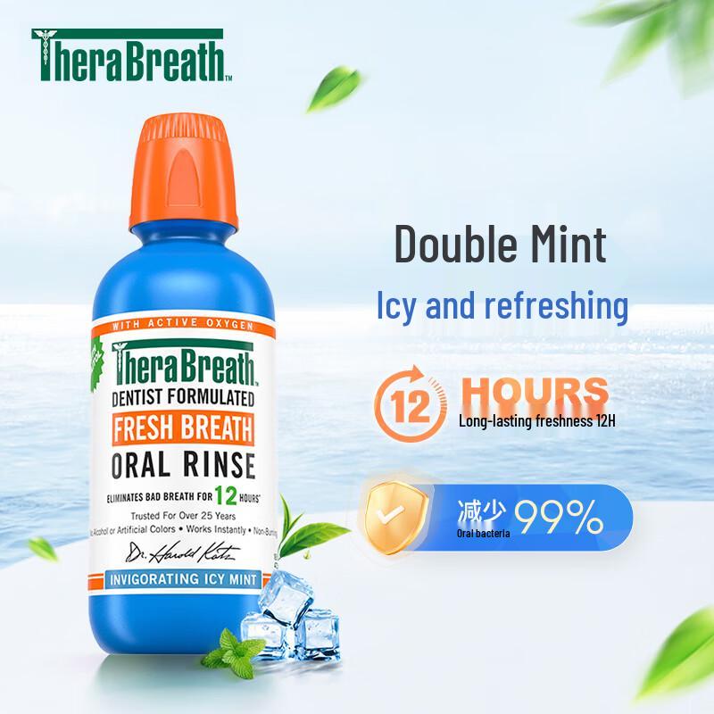 TheraBreath Cool Mint Mouthwash