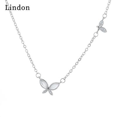 Lindon colar feminino pingente liga de cobre zircão moda presente