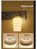 13-Color Wood Grain LED Night Light: Creative USB Rechargeable Bedside Lamp for Camping & Bedroom Atmosphere