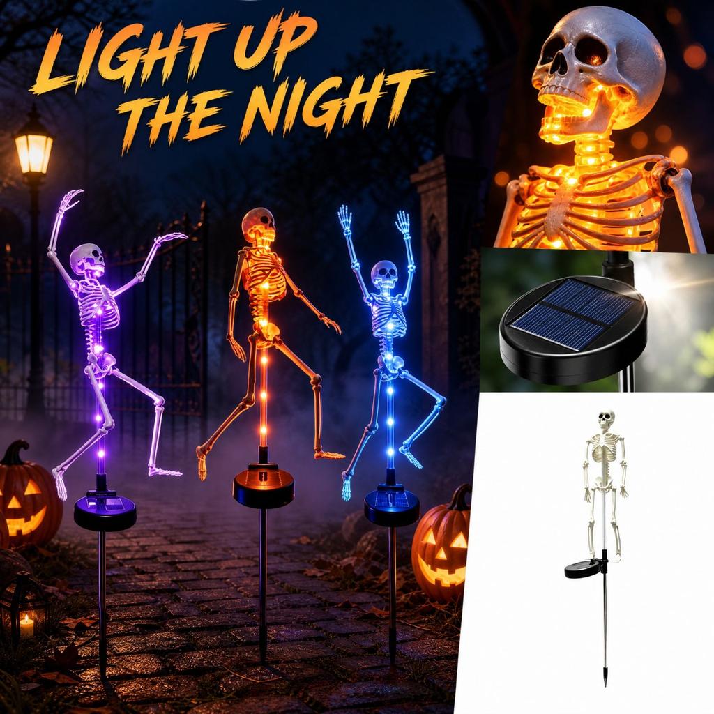 Halloween Skeleton Stake Light Outdoor Yard Decoration for Garden
