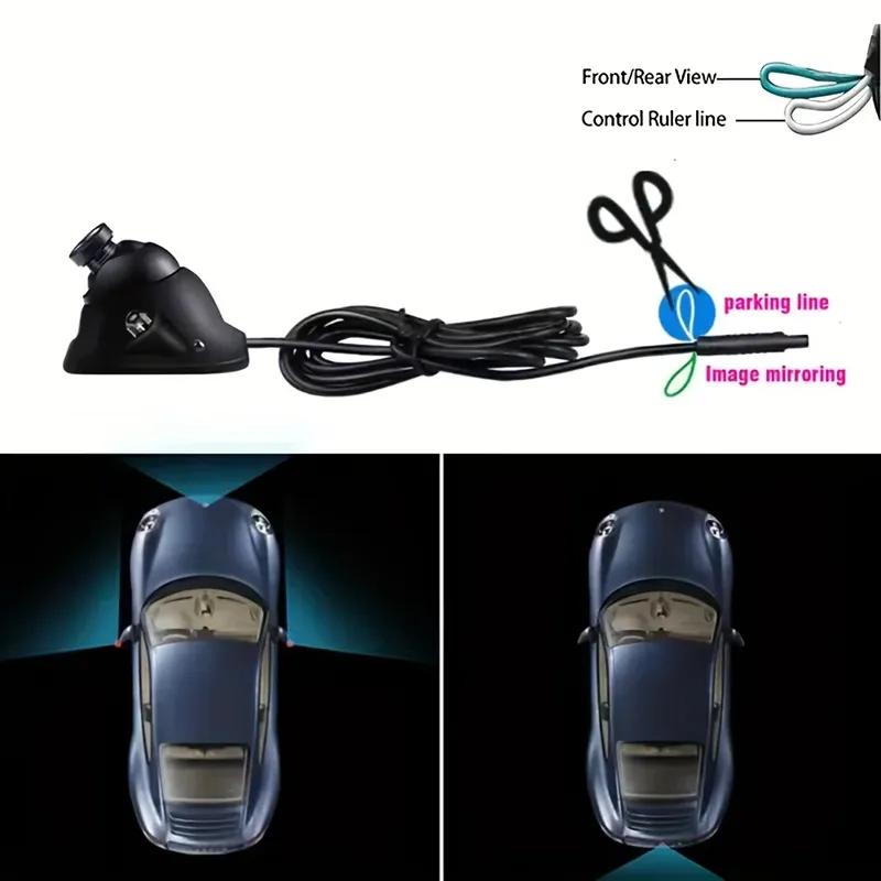 360° Rotating Car Multi-function Camera with Night Vision, 2LED, CCD, Backup Camera for CVBS Display- Front/Right/Left/Rear View