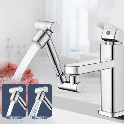 Universal 1440° Rotation Faucet Extender Metal Copper Spray Head Tap Extension Kitchen Sink Faucet Aerator Extender 2 Spray Mode