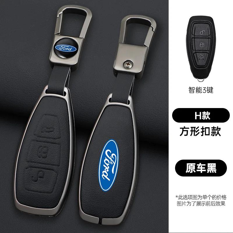KLYD4 Zinc Alloy Car Remote Smart Key Case Cover Shell Fob For Ford Focus 3 4 ST Mondeo MK3 MK4 Fiesta Fusion Kuga 2013 2014 2015 2017