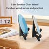2PCS Calm Feeling Wheels With Black Base Wooden Emotion Chart Wheel Decoration For Home Bedroom Classroom Office Type 1