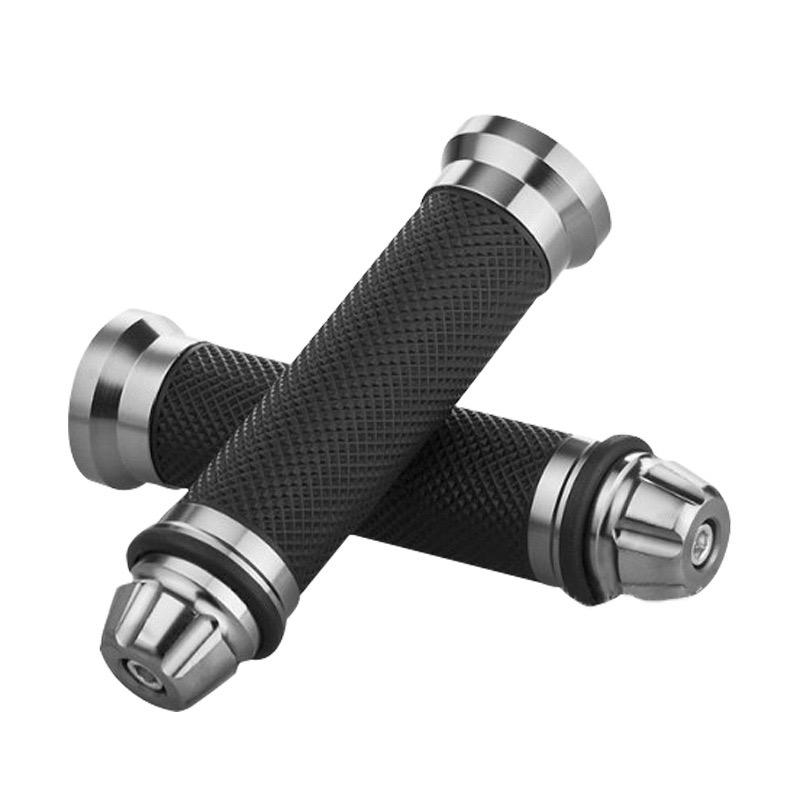 

2 шт. 7-дюймовые 8-дюймовые мотоциклетные CNC алюминиевые резиновые гелевые ручки для руля 22 мм, аксессуары для спортивного мотоцикла, бесплатная доставка