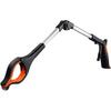 Upgrade Reacher Grabber Tool, 0°-180° Angled Arm, 90° Rotating Head- RG01,Silver & Orange,1 Count (Pack of 1)