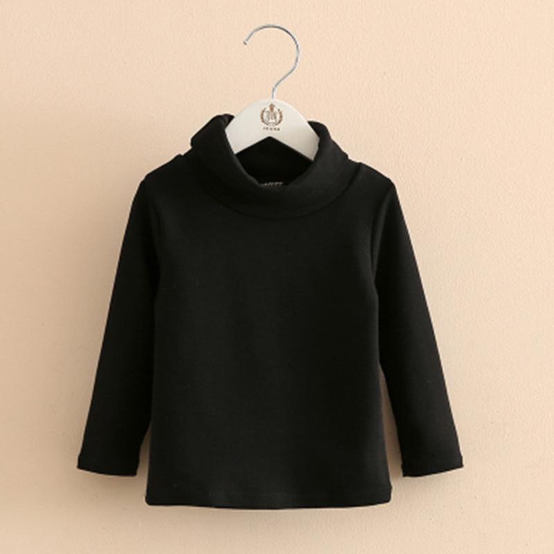 Girls Sweaters Solid Candy Color Boys Sweaters Autumn Wool Baby Girl Bottoming T-shirt Sweater Kids Clothing Girls Pullover