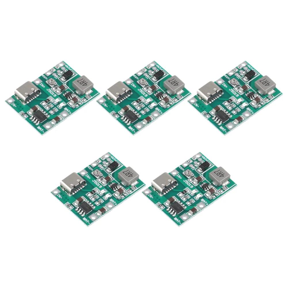 5-50pcs Type-C TP4056 5V 2A Li-ion 18650 Lithium Battery Charger Module DC-DC Charger Discharge Power Board Step Up Boost Module