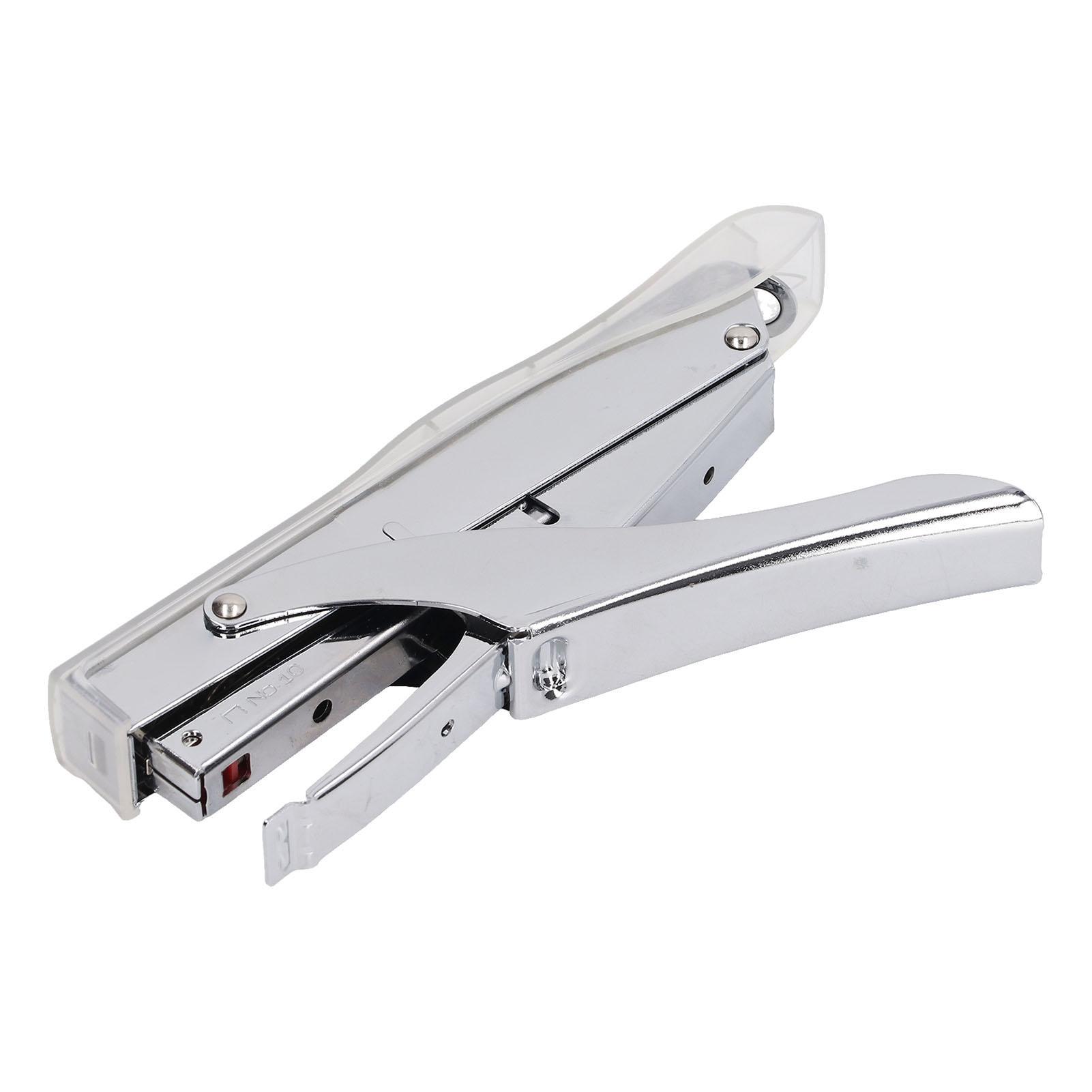 

Hand Held Stapler 10 Sheets Capacity Ergonomic Labor Saving Mini Stapler for Binding Documents Transparent прозорий