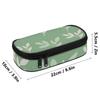 Pencil Case Organized Storage Strong Polyester Fabric Secure Zipper with Main Compartment Mesh Pocket and Pen Slots for Students