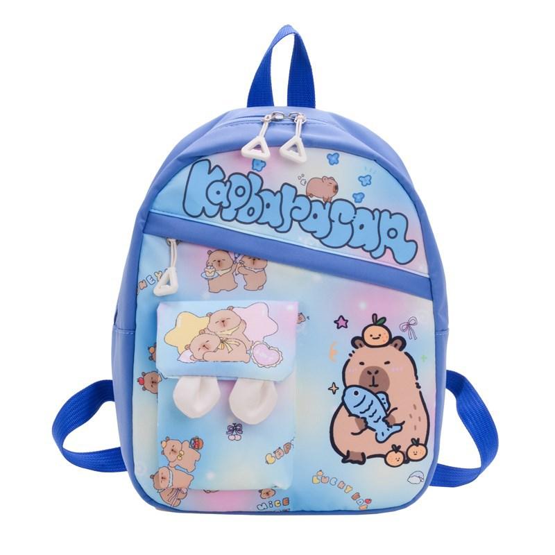 School Bag 2-5 Years Old Cute Bag Kapibara Backpack Light Casual School Bag Batch