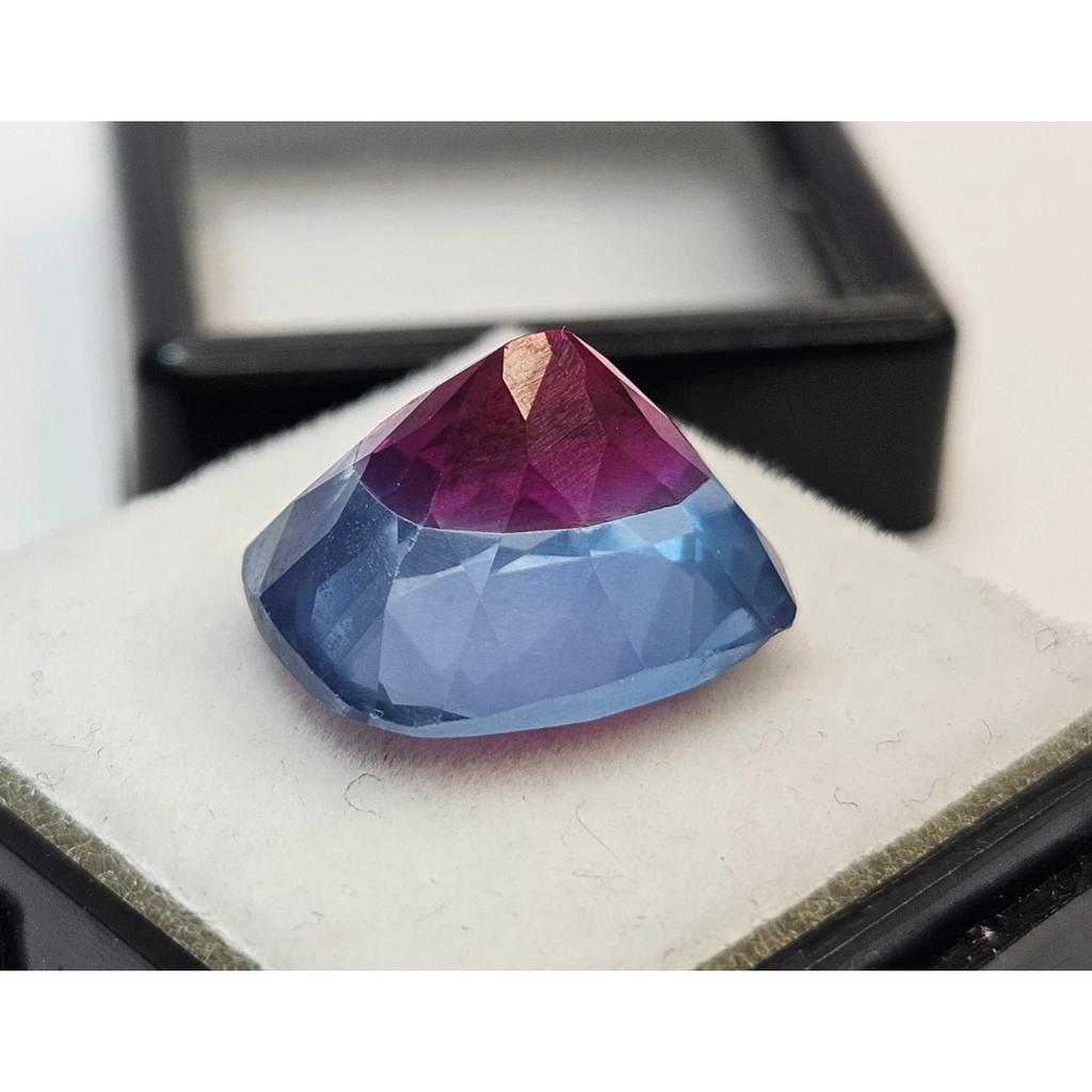 Natural Pitambari Sapphire Bi-Color Cushion Cut 12+ Ct Beautiful Loose Gemstone