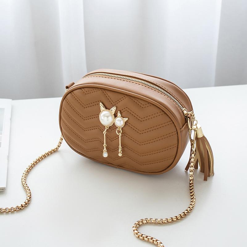 Guangzhou Women's Bag Summer New Fashion Diamond Small Round Bag Shoulder Messenger Bag Chain Women's Bag