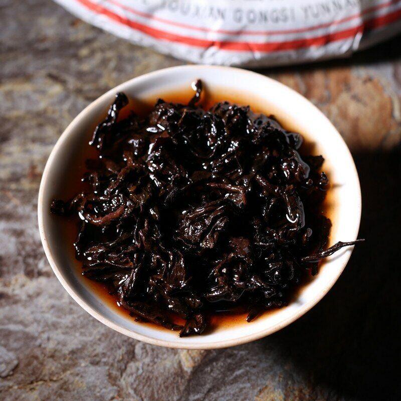 357g Lao Ban Zhang Pu-erh Tea Cake Menghai Heaven Earth Royal Big Tree Ripe Tea