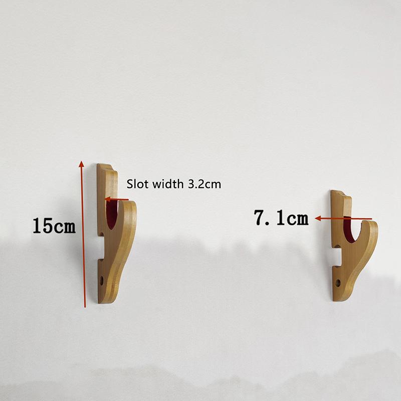 2pcs Adjustable Display Racks Wall Mounted Wooden Sword Stand Holder Hanger Knife Cosplay Wand Sword For Samurai Rack