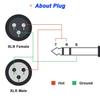 Xiatiaosann XLR Male to 3.5mm Male TRS Adapter & XLR Female to 3.5mm Male TRS Adapter, XLR to 1/8 Stereo Plug for Microphone, Audio (2-Pack)