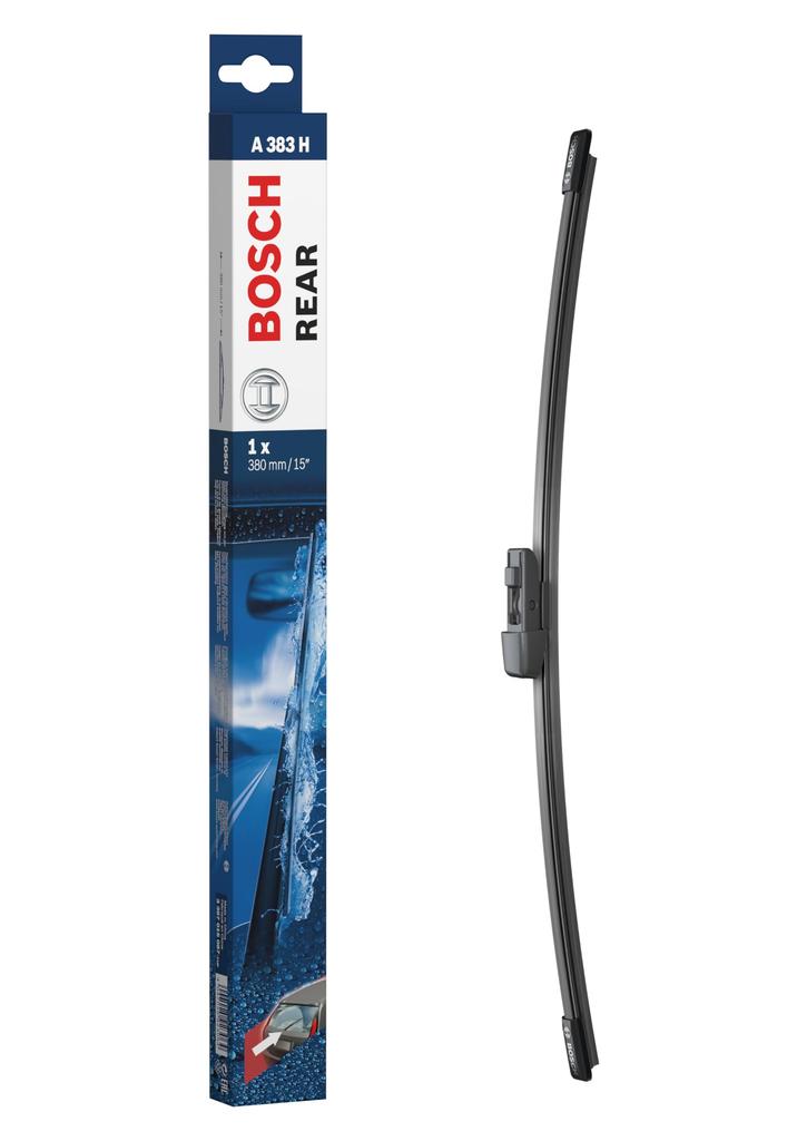 BOSCH AeroTwin Rear Flat Wiper for Imported Vehicles Blades, 380mm, A383H,
