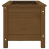 Plant Pot Honey Brown 82.5 X 40 X 39 Cm Solid Pine Wood