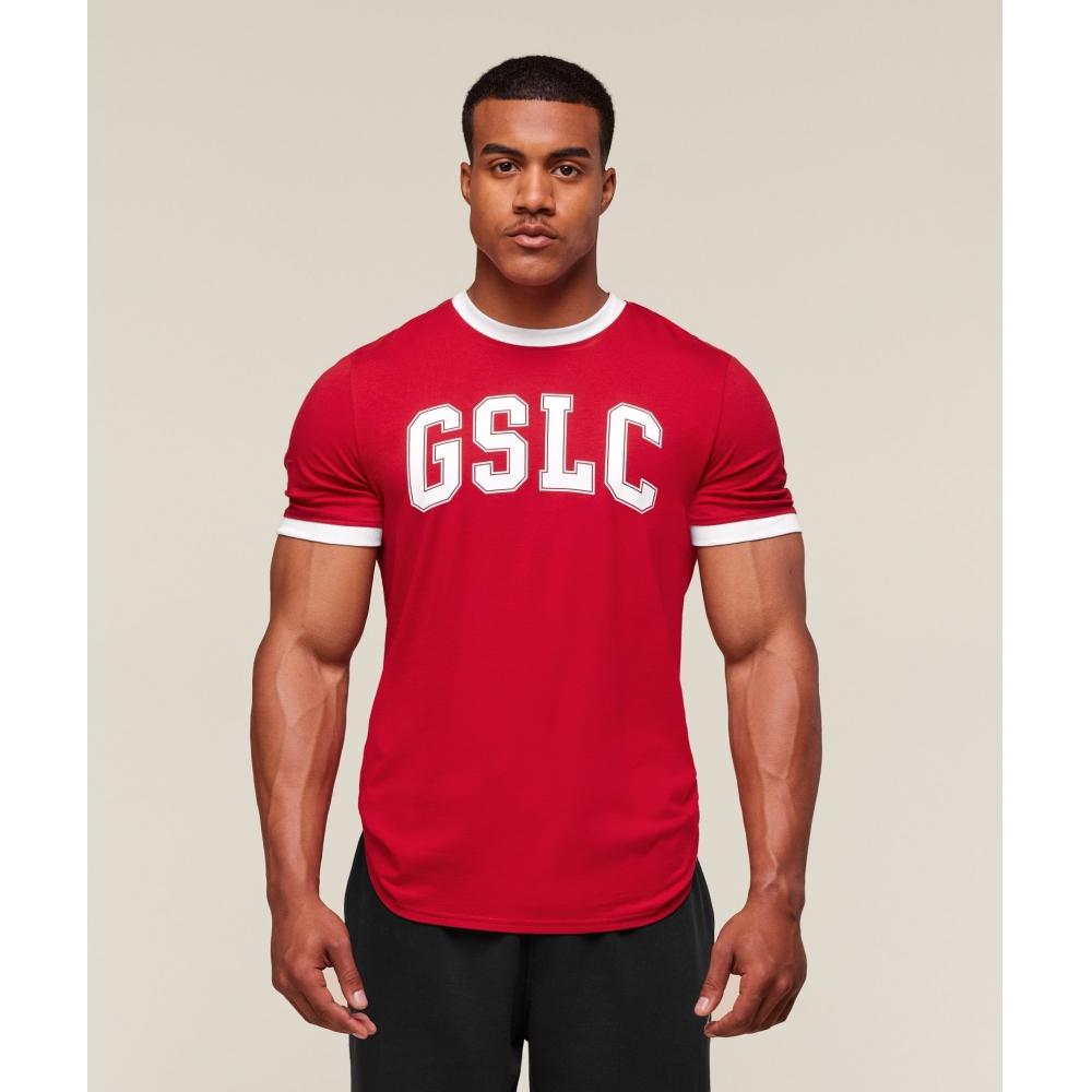 

Gymshark Gslc Ringer T shirT condiTioning Red A2b6f Rbwv L