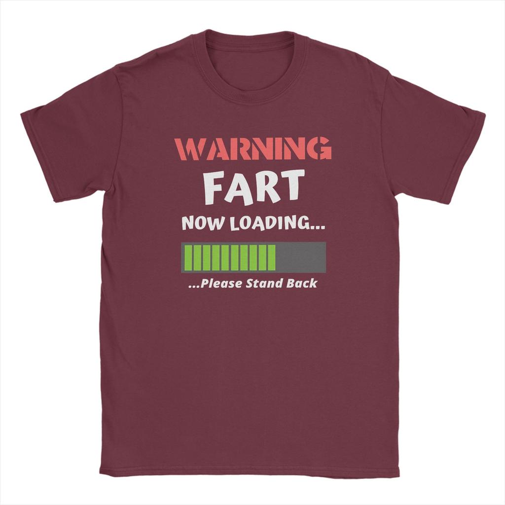 Warning Fart Now Loading TShirt Summer Harajuku T Shirts Unisex Cotton Breathable Oversized Tees Short Sleeves Vintage Tshirt