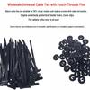Universal Nylon Push-In Rivet & Cable Tie for Car Bumpers, Mudguards & Fenders