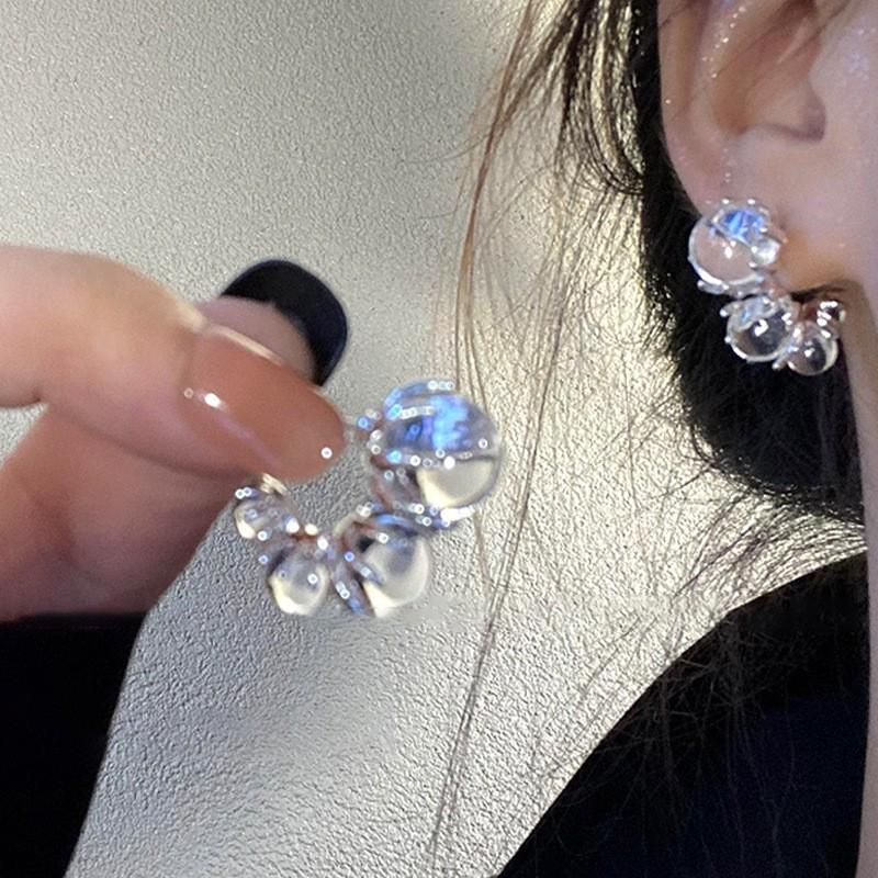 

Винтажные серьги-кисточки с серебряной иглой и цветком - Ретро европейский и американский стиль, металлические гвоздики, женские серьги класса люкс.