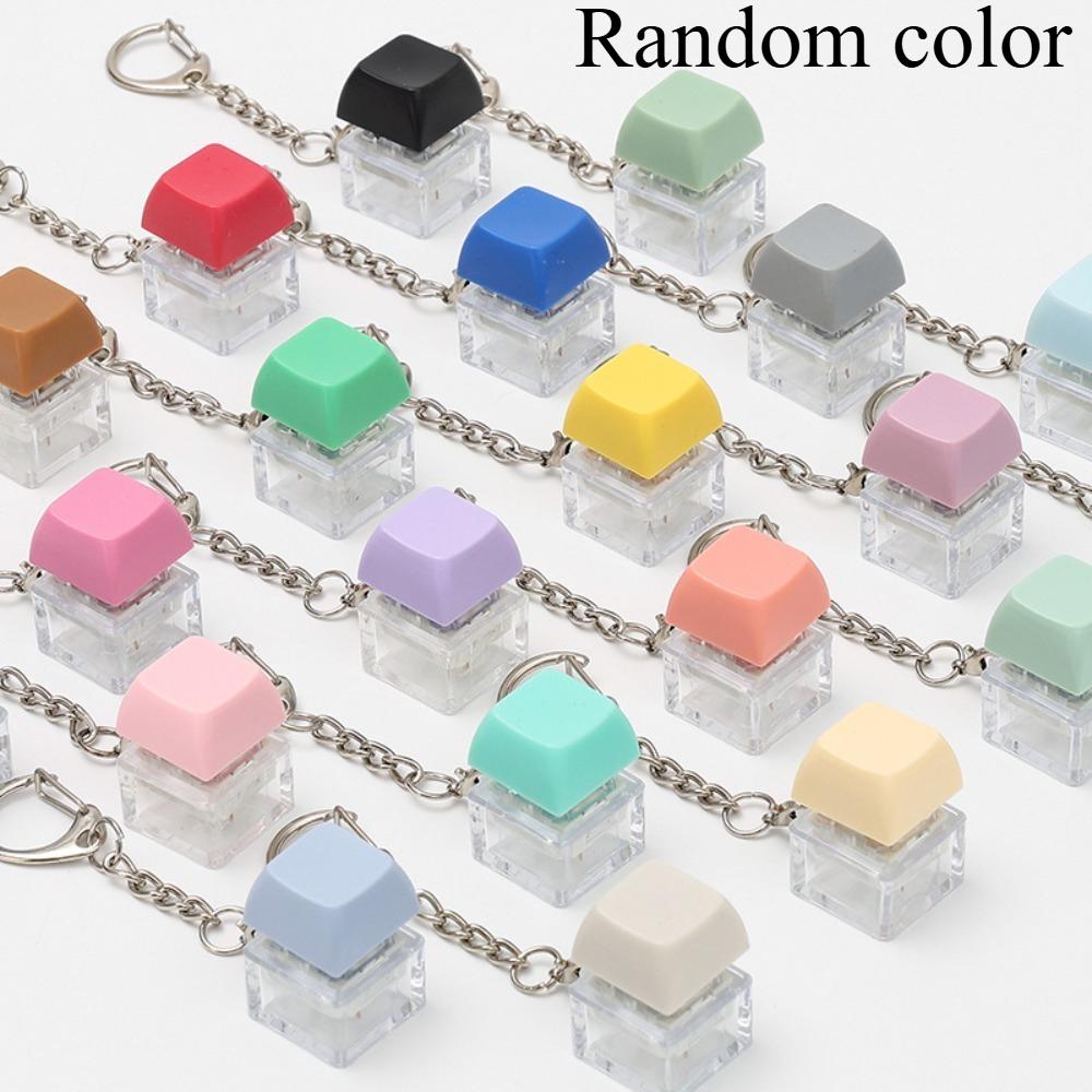 5-20 Pcs Silent Echo Fidget Keychain Keyboard Stress Relief Office Classroom Quiet Noisy Scene Xmas Ny Party Favors No Battery