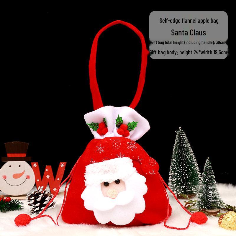 Christmas Eve Apple Candy Gift Tote & Packaging Bag