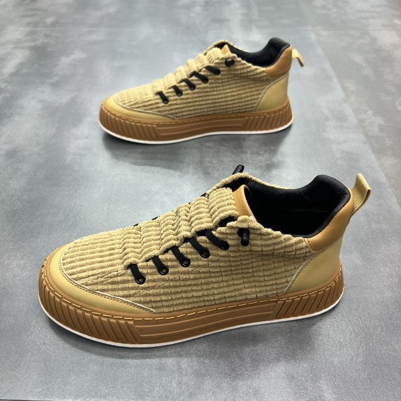 Herbst Herren Wildleder Klobige Lässige Sneaker High-Top Leichte Rutschfeste Flache Sportschuhe Herren Vulkanisierte Schuhe Zapatos De Hombre Neu