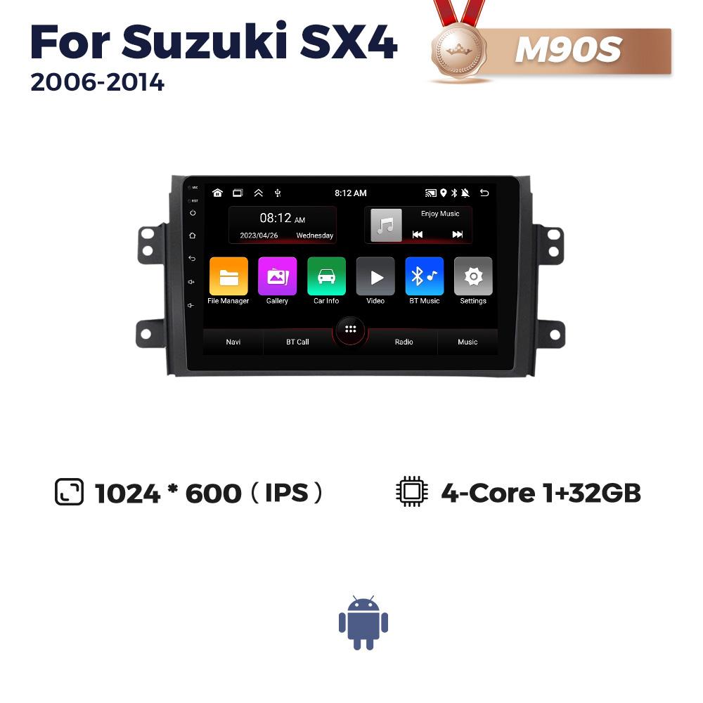 

Navifly для Suzuki SX4 2006-2014 автомобильный радиоприемник мультимедиа видеоплеер навигация GPS Android все в одном 2 Din IPS экран DSP+RDS BT