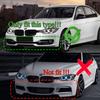 3Pcs Car Front Bumper Lip Spoiler Splitter Diffuser For BMW 3 Series F30 F31 Standard 2013-2019 Bodykits ABS Tuning Gloss Blcak