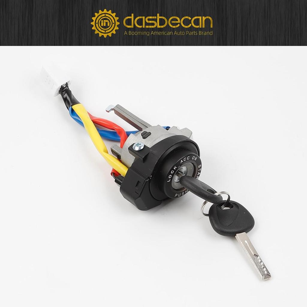 Dasbecan Ignition Lock Cylinder Switch with Keys Compatible with Kia Optima 2011 2012 2013 2014 2015 Rio 2013 2014 2015 2016 2017 Replace 81900-1WK00
