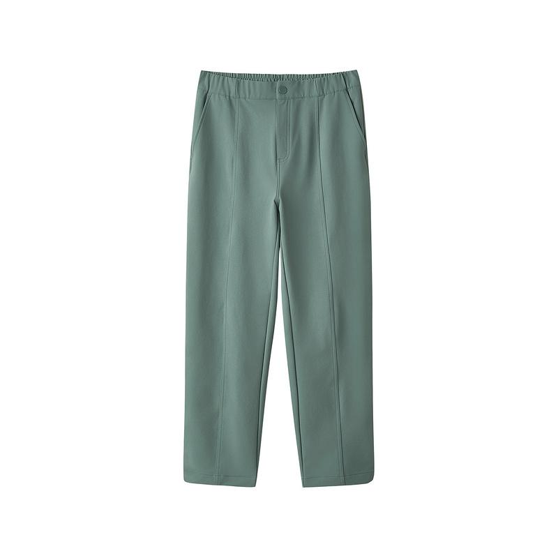 Skechers Outdoor Series FW24 Solid Color Comfortable Loose Straight Leg Sports Breathable Woven Casual Pants Women pants Light-Gray L424W006-00V6 S