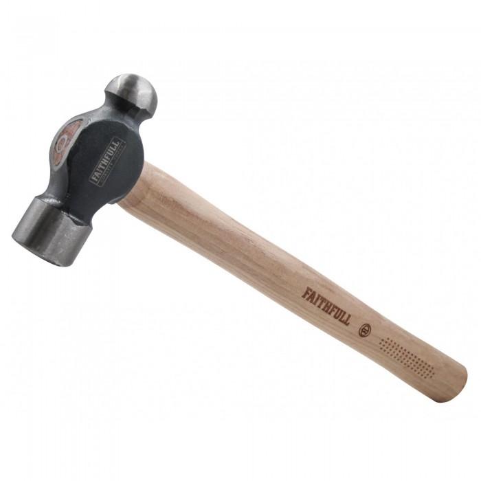 Faithfull Ball Pein Hammer, Fsc Hickory Handle