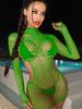Cosplay 18 Lingerie Abito Nuovo Donne Completo Completo Sexy Mini Abito Bodystocking Nero Maglia Trasparente Teddy Babydoll Camicia da Notte