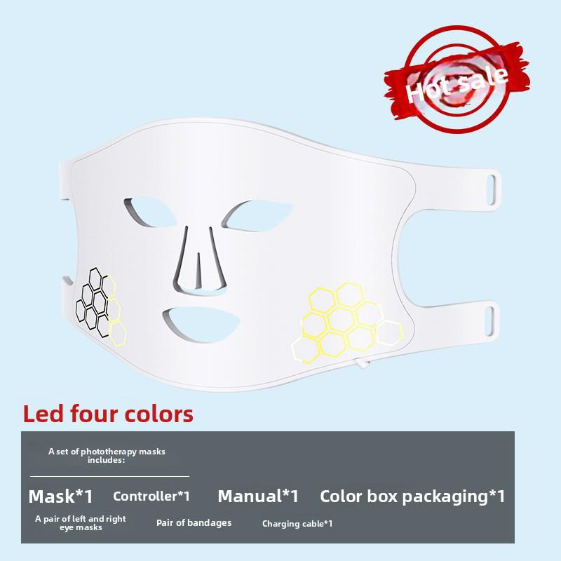 LED Photon Rejuvenation Gesichts- & Halsmaske mit Infrarotlichttherapie
