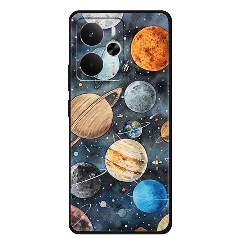 For Realme 14 5G Case Realme14 Coque 6.67" Black Silicone Soft TPU Phone Case For Realme 14 2025 Back Cover Case Shell Funda Cat