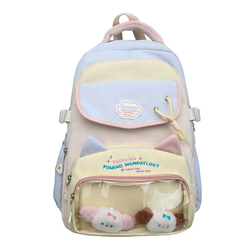 Schoolbagins cute backpack female small fresh middle and high school student schoolbag large capacity two-dimensional girl bar pain bag